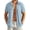 Light Blue, variant on Men's Summer Shirts Textured Button Down Shirt Short Sleeve Beach Shirts with Pocket