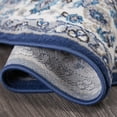 thumbnail image 4 of Home Dynamix Tremont Magnolia Traditional Medallion Area Rug, Navy Blue/Ivory, 5'2" Round, 4 of 5