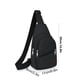 thumbnail image 3 of Mens Crossbody Messenger Bag: Bolsa de hombro con cremallera para teléfono para trabajo / viaje, bolso de pecho a prueba de agua de moda negro, 3 of 6