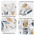 thumbnail image 3 of Dailycode Small Short Sleeve Button Down Shirts Cute Owls and Leaf Casual Shirt 3-10 Years, 3 of 9