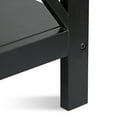 thumbnail image 6 of ZENSTYLE End Table Sofa Side Storage Shelf Living Room Bedroom Furniture 3 Tier Saving Space X-Design Black, 6 of 10