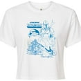 thumbnail image 3 of Star Wars - The Mandalorian Mando Sketchy  - Juniors Cropped Short Sleeve Graphic T-Shirt, 3 of 5