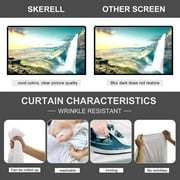HOIN 80 inch 4K Portable Projector Screen Outdoor with Stand,16:9 Anti Crease Foldable Movie Screen