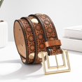 thumbnail image 4 of Aurgiarme Fashionable PU Belt Business Meeting Waist Belt Daily Commute Waistband for Versatiles Wear, 4 of 8