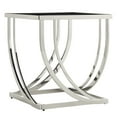 thumbnail image 2 of Weston Home Steel Arch Curved Sculptural End Table, Chrome, 2 of 5