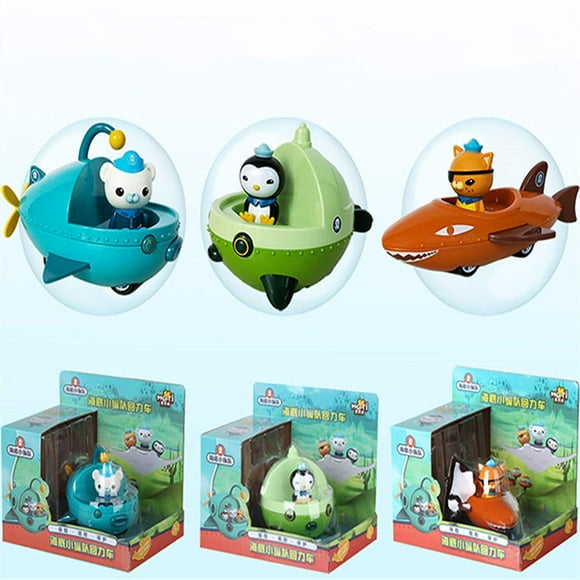 Pull Back Octonauts Vehicles Boat Ship Toys Captain Barnacles Kwazii Shellington Children Best Gift