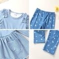 thumbnail image 6 of Younger Tree Toddler Girl Clothes Baby Fall Winter Crew Neck Long Sleeve Dress Top Pants 2-piece Set for 3-4T, 6 of 6