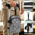 thumbnail image 5 of COEQINE Printed Crutch Accessories Elbow Crutch Bag Fashion Zebra Print Forearm Crutch Pouch, Broken Leg Crutch Bag, Hands-Free, Organize Daily Essentials, for Seniors, 5 of 7