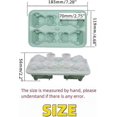 thumbnail image 2 of 2025 Latest Model Cute 3D Cat Silicone Ice Cube Tray Mold Cartoon Animal Ice Box BPA-Free (Grey), 2 of 5