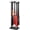Black, variant on Baseball Bat Holder Stand, 8 Bats 5 Balls Softball Bat Display Free Standing, Black