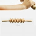 thumbnail image 6 of 9-Wheel Wooden Abdomen Massage Roller Fitness Roller Stick Muscle Relax Body Anti G3538, 6 of 6