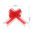 thumbnail image 2 of 10pcs 9 Inch Extra Large Pull Bow Gift Wrapping Big Organza Bows Ribbon Red for Wedding Baskets Presents, 2 of 6
