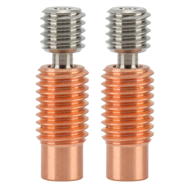 Accesorio de impresora 3D roscado de tubo Heatbreak de rotura de calor de garganta de boquilla de 2 uds para V6
