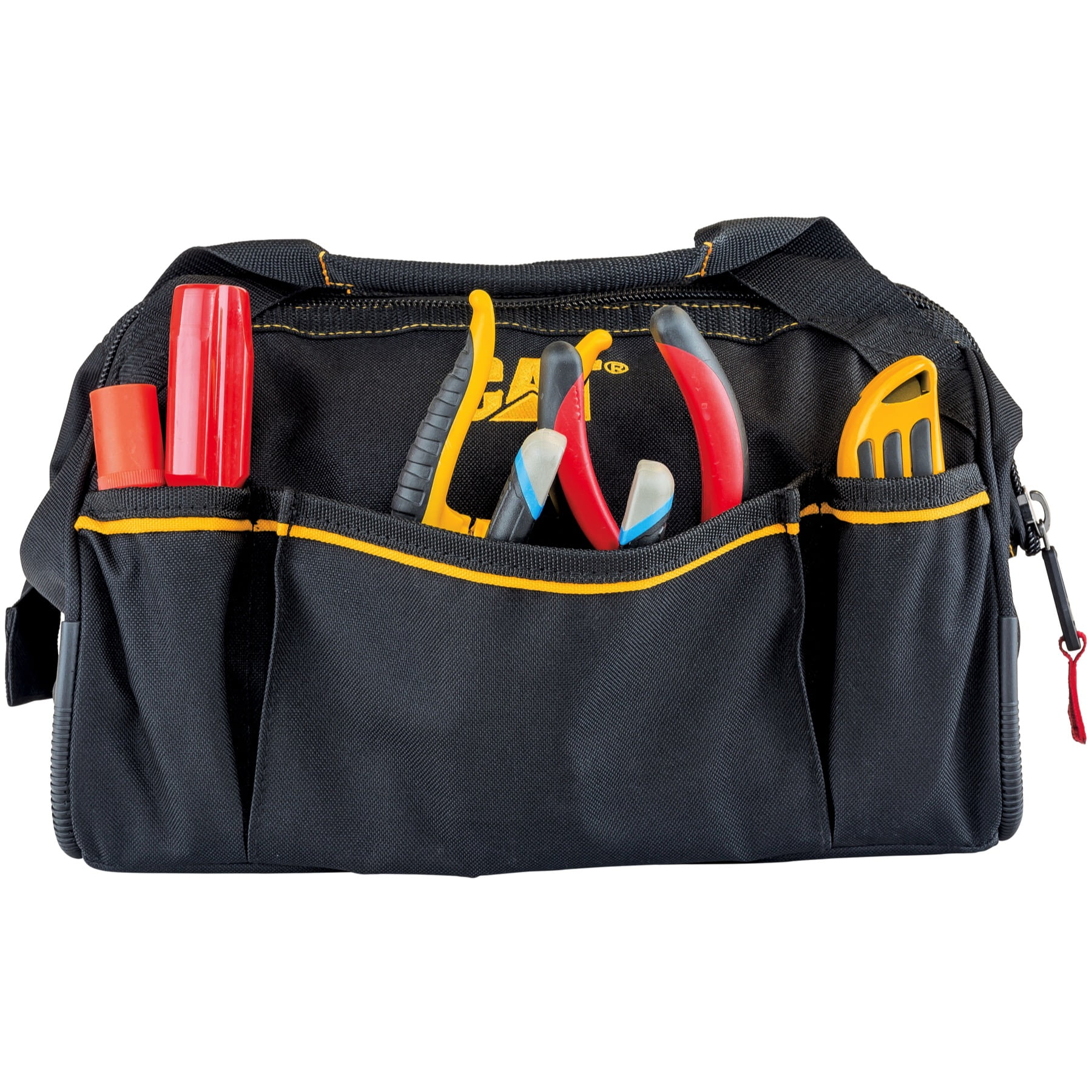 Cat 2 Piece Wide Mouth Tool Bag Set - 240160