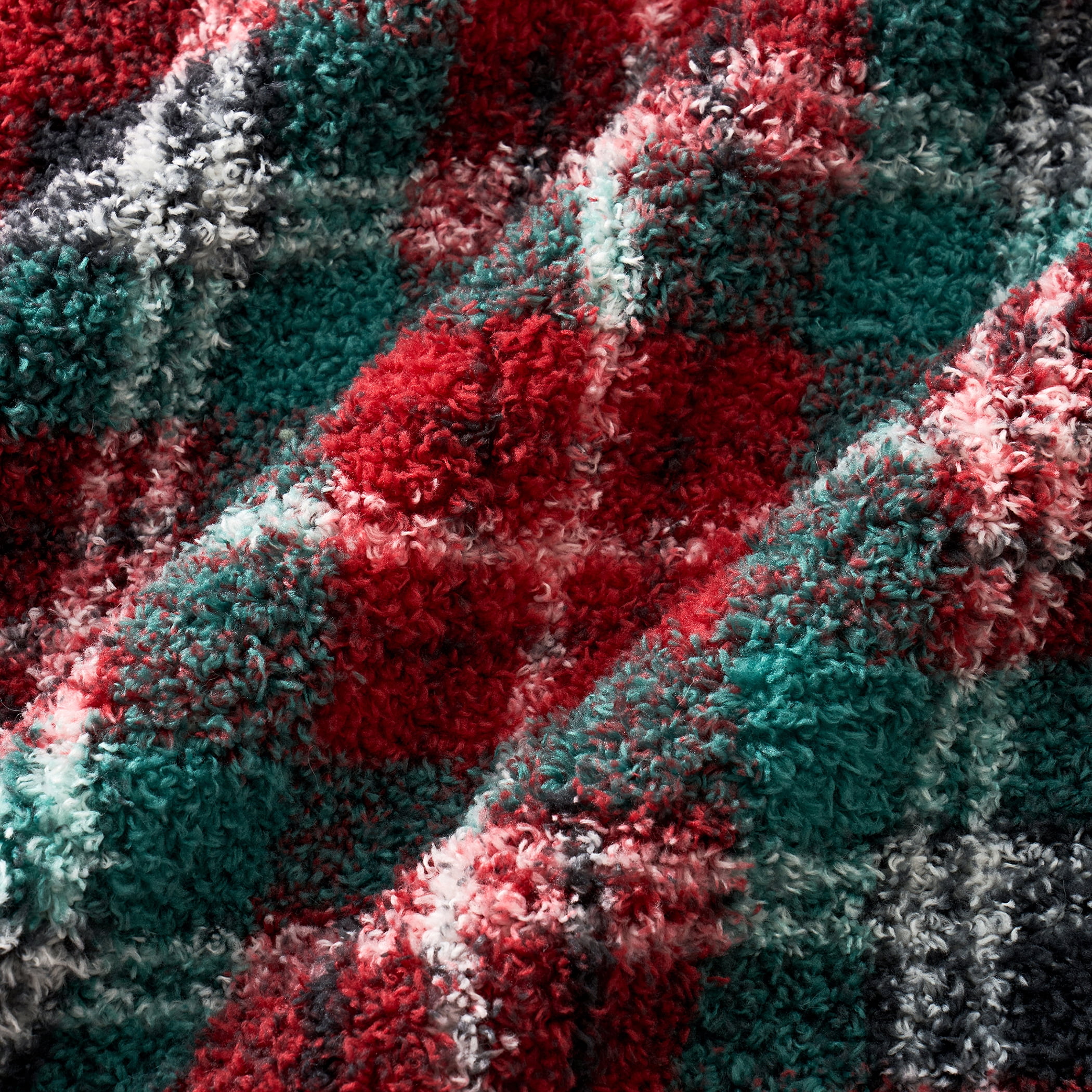 Evergrace Cozy Christmas Throw Red Check 50"x72"