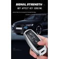 thumbnail image 3 of Key Fob Cover Compatible with Fit for Audi A4 A3 Q3 Q5 Q7 TT TTS RS3 S4 S3 A1 S6 RS4 RS6 Q2L ABS Smart Remote Key Case Keychain Case Holder Protector,Short Keychain white,Short Keychain gray, 3 of 6