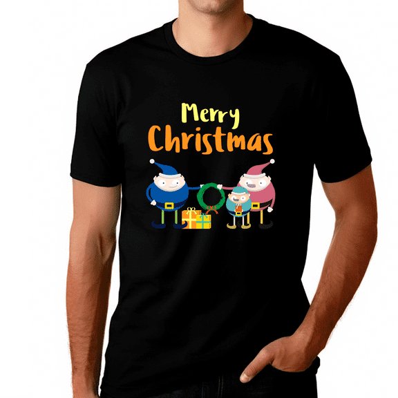 Funny Elfs Funny Christmas Shirts for Men Christmas Tshirts Mens Christmas Shirt Christmas Gifts for Men