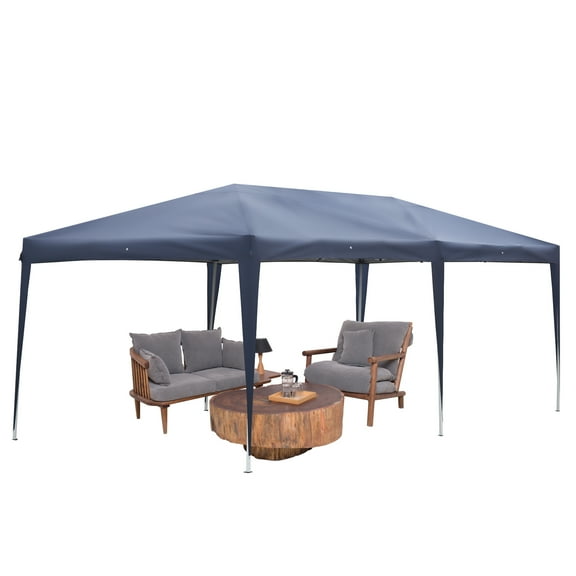 GoDecor 10'x 20' Pop Up Canopy Wedding Party Tent Outdoor Folding Gazebo Shade-No Sides