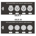thumbnail image 2 of 1Pc 4-Channel 3-Pin XLR Audio Network Cable Extender, 2 of 5