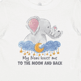 thumbnail image 4 of Inktastic My Noni Loves Me to the Moon and Back Elephant Family Boys or Girls Baby T-Shirt, 4 of 5