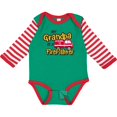 thumbnail image 3 of Inktastic My Grandpa is a Firefighter with Fire Truck Boys or Girls Long Sleeve Baby Bodysuit, 3 of 5