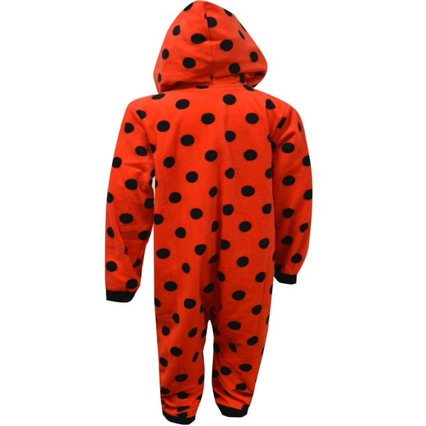 Komar Kids Girls Miraculous Ladybug Cozy Fleece One Piece Blanket Sleeper 6 6X Walmart