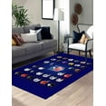thumbnail image 2 of Floor Rug, Printed Rugs, Gym Rug, Trendy Rugs, Gift Rugs, American Football Rug, Gift For Him Rug, Navy Blue Rug, Saloon Rugs, Decorative Rug, 5.9'x9.2' - 180x280 cm, 2 of 9