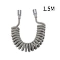 thumbnail image 1 of Ruibeauty Women's Washer Telescopic Spring Water Inlet Pipe Telephone Line Shower Hose, 1 of 6