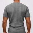 thumbnail image 3 of Sewkxo Men's Casual Polo Shirt Knitted Textured Short Sleeve Stretch Golf Shirt Summer Vacation Beach Collared Shirts,Dark Gray 3XL, 3 of 4