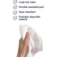 thumbnail image 3 of DYMACARE Flushable Wet Wipes, Gentle Biodegradable, Dispersible Fragrance-free Moist Body Cleansing Wipes 3 Packs, 3 of 7