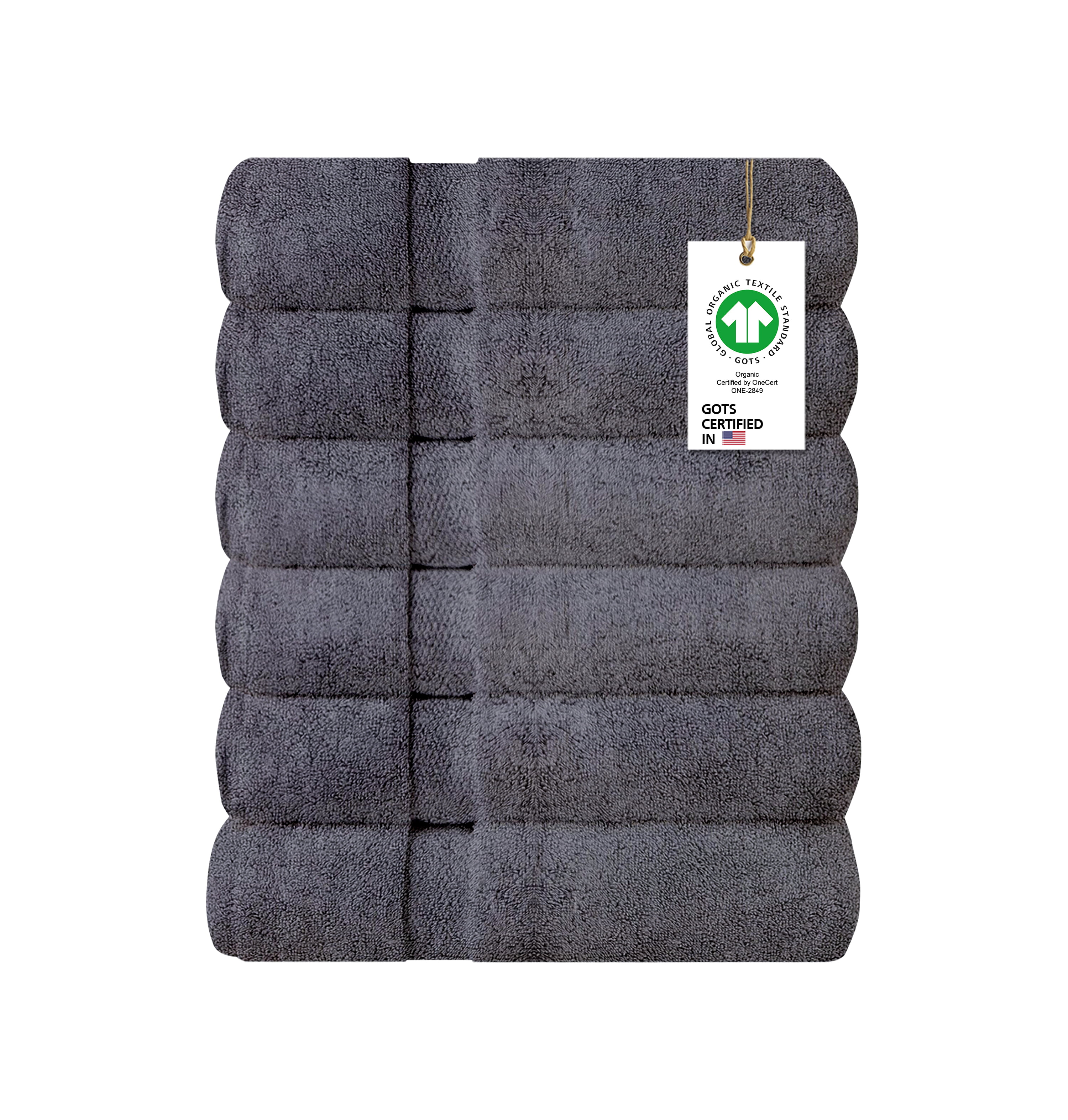 GOTS Certified Organic Terry Cotton Hand Towels 