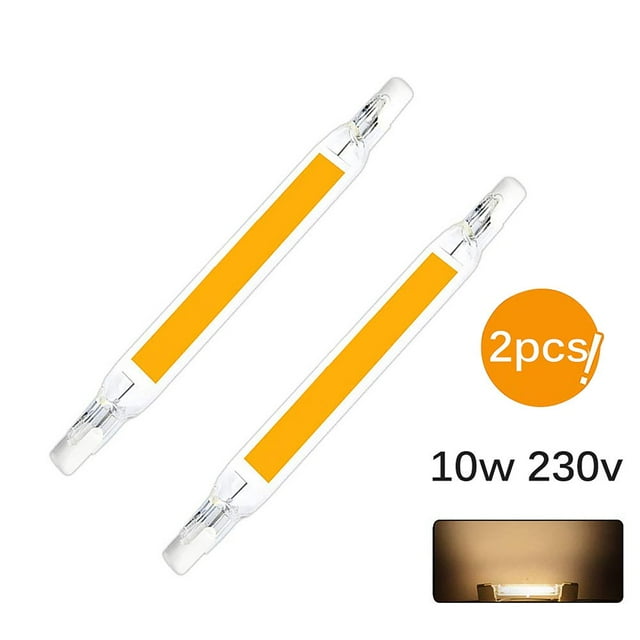 MesaSe 2 Pcs R7S LED Light Bulbs 15W 118mm LED COB Lamp Bulb 110V 230 V Replace Halogen Lamp Warm White Cold White