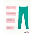 thumbnail image 3 of MeMoi  Front Seam Cotton Blend Leggings - Girls - Female (12-14, Teal), 3 of 7