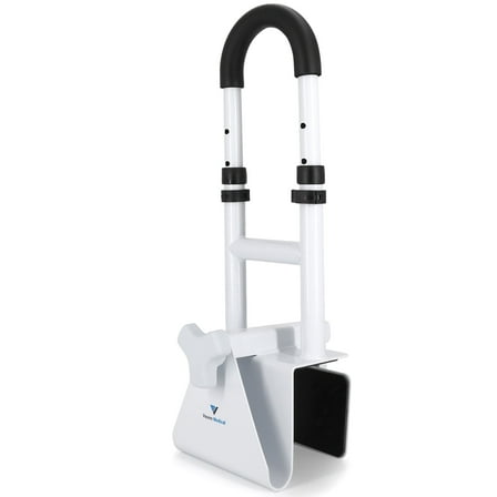Vaunn Medical Adjustable Bathtub Grab Bar with Safety Rails