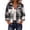 3# Black, variant on Flannels For Women Cropped Shacket Jacket Fashion Plaid Fall Coat Button Down Crop Jacket Trendy Clothes Fall Winter Outwear