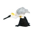 thumbnail image 2 of Mini figura de Spoonbill de cara negra, decoración de jardín de hadas, modelo de ave realista de bricolaje para niños, 2 of 8