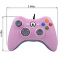 thumbnail image 3 of USB Wired Game Pad Controller for Xbox 360, Xbox 360 Slim, Windows PC - Replacement USB Wired Gamepad (Pink), 3 of 7