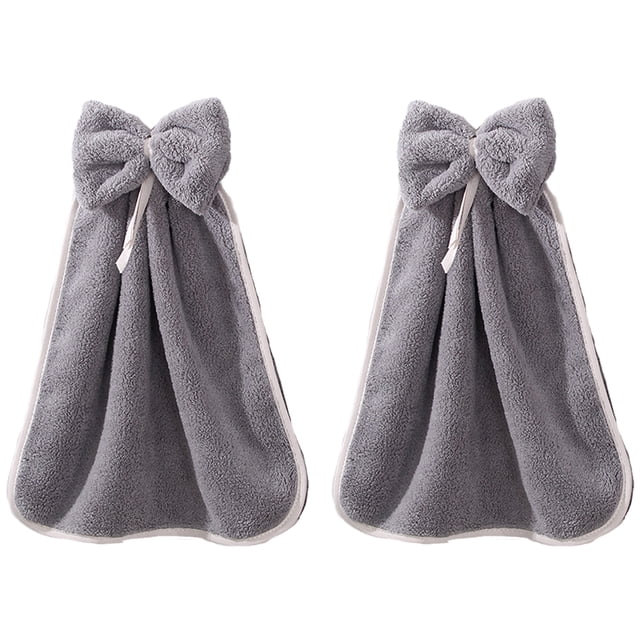 Toallas de mano suaves y absorbentes Ficarrico con presillas para colgar para cocina y baño