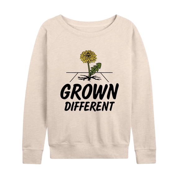 Instant Message - Grown Different Dandelion - Women's Lightweight French Terry Long Sleeve Shirt