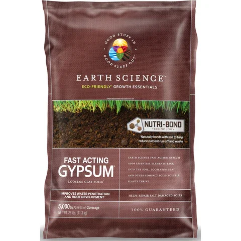 Earth Science Fast Acting Gypsum, 25 Lbs