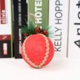thumbnail image 4 of Matsuzay 3 piezas de bolas colgantes de árbol de Navidad hechas a mano de punto bolas de hilo de árboles de Navidad suministros de adorno colgante Kits de decoración para fiestas No.04 Matsuzay HA007790-04B, 4 of 6