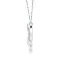 thumbnail image 2 of Angara Natural Diamond Necklace - Interlocking Diamond Circle Necklace in Platinum for Women, 2 of 8