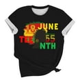 thumbnail image 5 of Tnhcen Women's Month Print Crewneck Loose Fit T-Shirt | Plus Size (S-5XL) Casual Summer Tops, 5 of 5