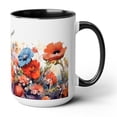 thumbnail image 4 of GCO Large Floral Coffee Mug 15oz Ceramic Tea Cup Gift For Mom, 4 of 4