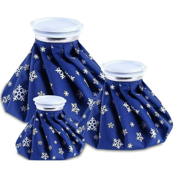 Ice Packs Reusable 3 Cold/Hot Bags For Knee Leg Shoulder Knee Injury No Leak Waterproof Snowflake Ice Packs Post Surgical Recovery Therapy 6 Inch / 9 Inch / 11 Inch