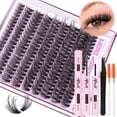 thumbnail image 1 of Kit de extensión de pestañas Pleell Fluffy Lash Wispy de 10 a 18 mm, 180 unidades, 1 of 7