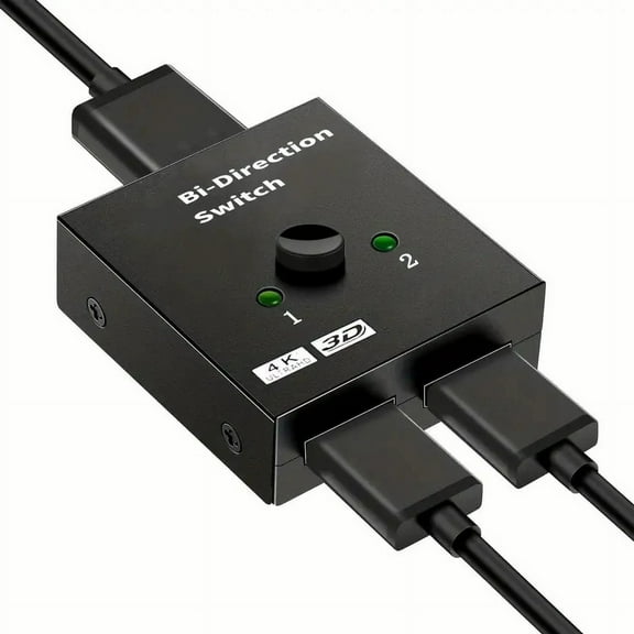 USTOP Switch Splitter 4K@60hz, Aluminum Bidirectional Switcher 2 in 1 Out, Splitter 1 in 2 Out Supports 3D HDR for Xbox PS5/4/3 Blu-Ray Player Stick Roku HDTV