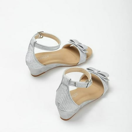 

XWQYRG Women s Wedge Heel Sandals Ankle Strap Elegant Roman Style Shoes