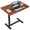 Rust Brown, variant on Gianna Dual-Flip C-Shaped Desk, Adjustable Bedside Table with Wheels, Mobile Laptop Desk with Casters Suitable For Laptop, Bed, Sofa, and Office Use,White