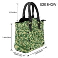 thumbnail image 4 of Zufioo Crayfish Army Print Leather Rivet Shoulder Bag, Microfiber PU Leather Adjustable Shoulder Strap Handbag, Ideal Gift for Women-One Size, 4 of 6